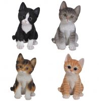 Kitten Cat - 4 Colours - Lifelike Ornament Gift - Indoor or Outdoor - Pet Pals