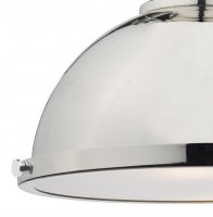 Dar Arona 1 Light Pendant Polished Chrome