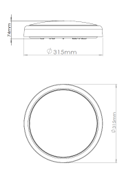 Knightsbridge 230V IP65 14W CCT Adjustable LED Bulkhead with Emergency and Sensor (BT14CTEMS)