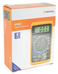 Mercury 600.101 PVC Shockproof Body Digital Multimeter Continuity Resistance New