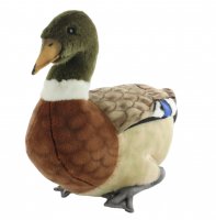 Soft Toy Bird, Mallard Duck by Hansa (34cm) 3601