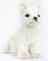 Soft Toy Arctic Snow Fox by Hansa (20cm) 6836