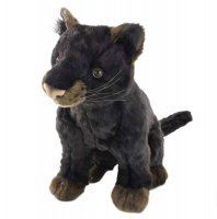 Soft Toy Wildcat, Black Jaguar by Hansa (25cm) 6723