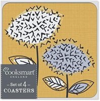 Cooksmart Retro Meadow Coasters - Pack of 4