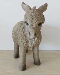 Donkey - Light Grey Standing Lifelike Garden Ornament - Indoor or Outdoor - Pet Pals Vivid Arts