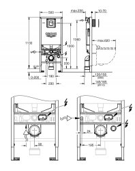 Grohe Sensia Arena Wall Hung Shower Toilet