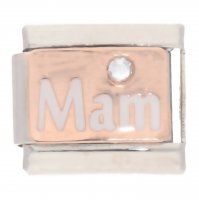 La Cima Rose Gold and Enamel "Mam"