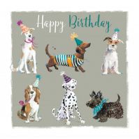 Birthday Card - Dogs Terrier Scottie Basset - The Wildlife Ling Design