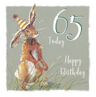 65th Birthday Card - Rabbit Design - The Wildlife Ling Design