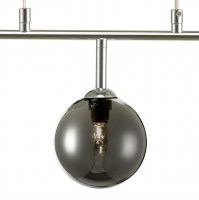 Feya 3 Light Bar Pendant Polished Chrome Smoked Glass