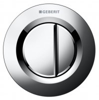 Geberit Type 01 Gloss Chrome Dual Flush Button For 8cm Concealed Cistern