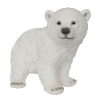 Polar Bear Standing - Lifelike Garden Ornament 22cm - Indoor or Outdoor - Vivid Arts