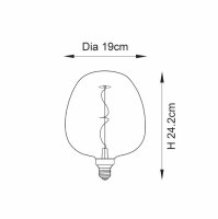 Endon Swirl E27 Filament Bulb