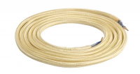 Girad Sudron Round textile cables 2 x 0.75 mm Light Gold - (GD1137)