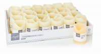 Premier Decorations Battery Operated Flickering Cream Wax Candle 7cm