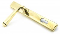 Aged Brass Avon Slimline Lever Espag. Lock Set