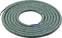 Girad Sudron Round textile cables 2 x 0.75 mm Rough Grey - (GD1233)
