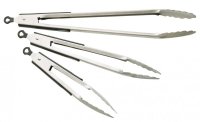 MasterClass Deluxe Stainless Steel Heavy Duty Food Tongs 23cm