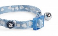 Petface Catkins Hearts Cat Collar - Blue