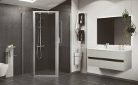 Novellini Lunes 2.0 Pentagonal PG Offset Shower Enclosure