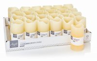 Premier Decorations Battery Operated Flickering Cream Wax Candle 10cm