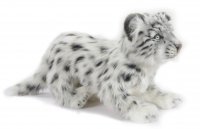 Soft Toy Snow Leopard Wildcat Stand by Hansa (34cm) 6954