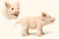 Soft Toy Pig, Piglet Standing by Hansa (23cm.L) 6455