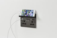 Knightsbridge 2G Fold Away Phone Holder - Black (2GPHBK)