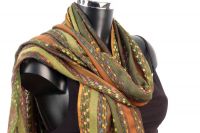 Soft Striped Womens Scarf