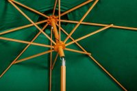 Green 3m Woodlook Crank and Tilt Parasol