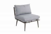 Mayfair Corner Lounging Set with Firepit ? Grey