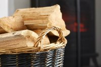 Inglenook Willow Basket with Fixed Linen Liner