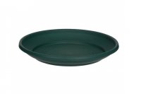 Whitefurze 20cm Venetian Saucers for Round Planters - Forest Green