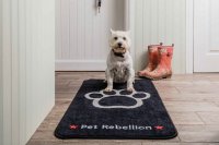 Pet Rebellion Stop Muddy Paws XL Barrier Rug 57 x 110cm - Black