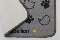 Pet Rebellion Dinner Mate Large Absorbent Food Mat 40 x 60cm - Country Walk Grey