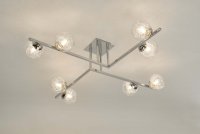 Taghrid 8 Light Semi Flush Polished Chrome