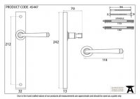 External Beeswax Avon Slimline Lever Latch Set