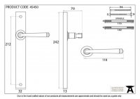 Polished Chrome Avon Slimline Lever Latch Set