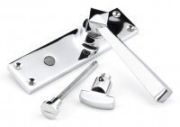 Polished Chrome Straight Lever Bathroom Set