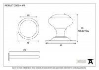 Satin Chrome Round Centre Door Knob