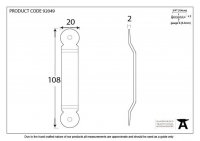 External Beeswax Penny End Screw on Staple