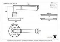 Black Regency Lever on Rose Set