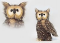 Soft Toy Bird of Prey, Owl with Jointed Head by Hansa (24cm) 4465