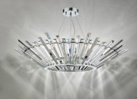 Nimbus 6 Light Single Pendant Polished Chrome Crystal