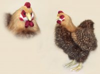 Soft Toy Bird, Beige Hen, Chicken by Hansa (37cm) 4588