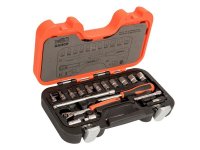 Bahco SL65 Slim Socket Set of 65 Metric 1/4in Drive