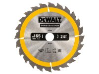 DeWalt Portable Construction Circular Saw Blade 165 x 20mm x 24T