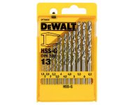 DeWalt HSS-G Jobber Drill Bit Set, 13 Piece