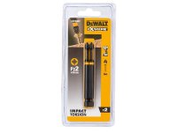 DeWalt Extreme Impact Torsion Bits PZ2 x 85mm (Pack 2)