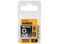 DeWalt Extreme Impact Torsion Bits PZ3 x 25mm (Pack 5)